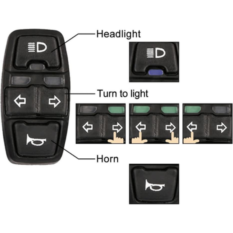 Far Korna Sinyal Kumanda Düğmesi